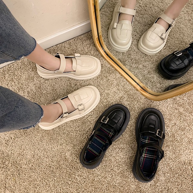 レザースプリングオータム 靴 シューズ 春物 秋物 部族の婦人靴69847019060