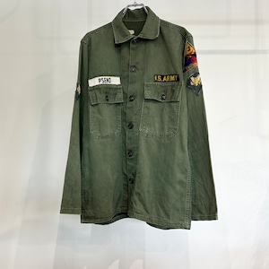 【USED】60's vintage アメリカ軍 ファティーグシャツ ユーティリティシャツ ミリタリー
