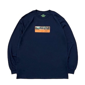 NEWAGE CLUB / "TTD" L/S T-SHIRT NAVY