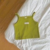 韓国子供服 / ninibello / Vive Ribbed Sleeveless Top / トップ *XS~XXL*