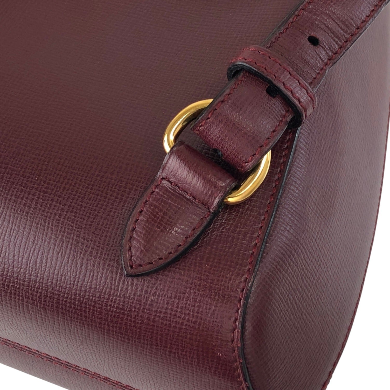 Cartier カルティエ バックパック ボルドー ターンロック レザー