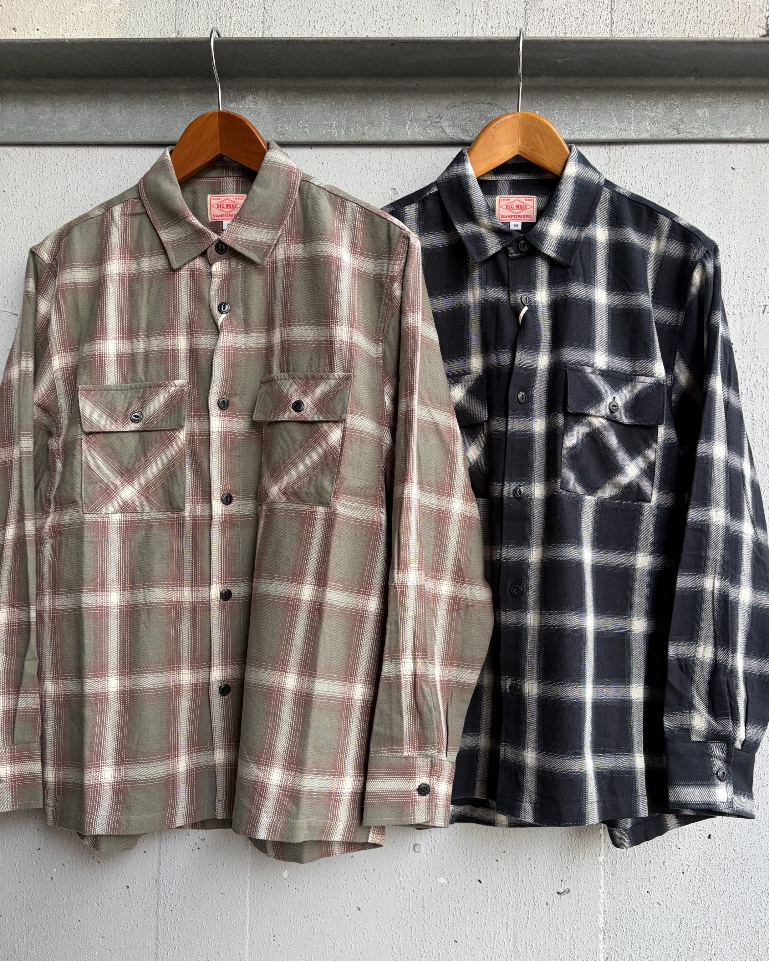 HOUSTON】OMBRE CHECK L/S SHIRT | 【in the ROOTS】ONLINE SHOP