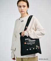 【直営限定ITEM】COOLA MADE プリントトートバッグ (BLACK)　CQ-48523H