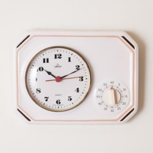 GERMANY PETER WHITE KITCHEN CLOCK FROM DENMARK