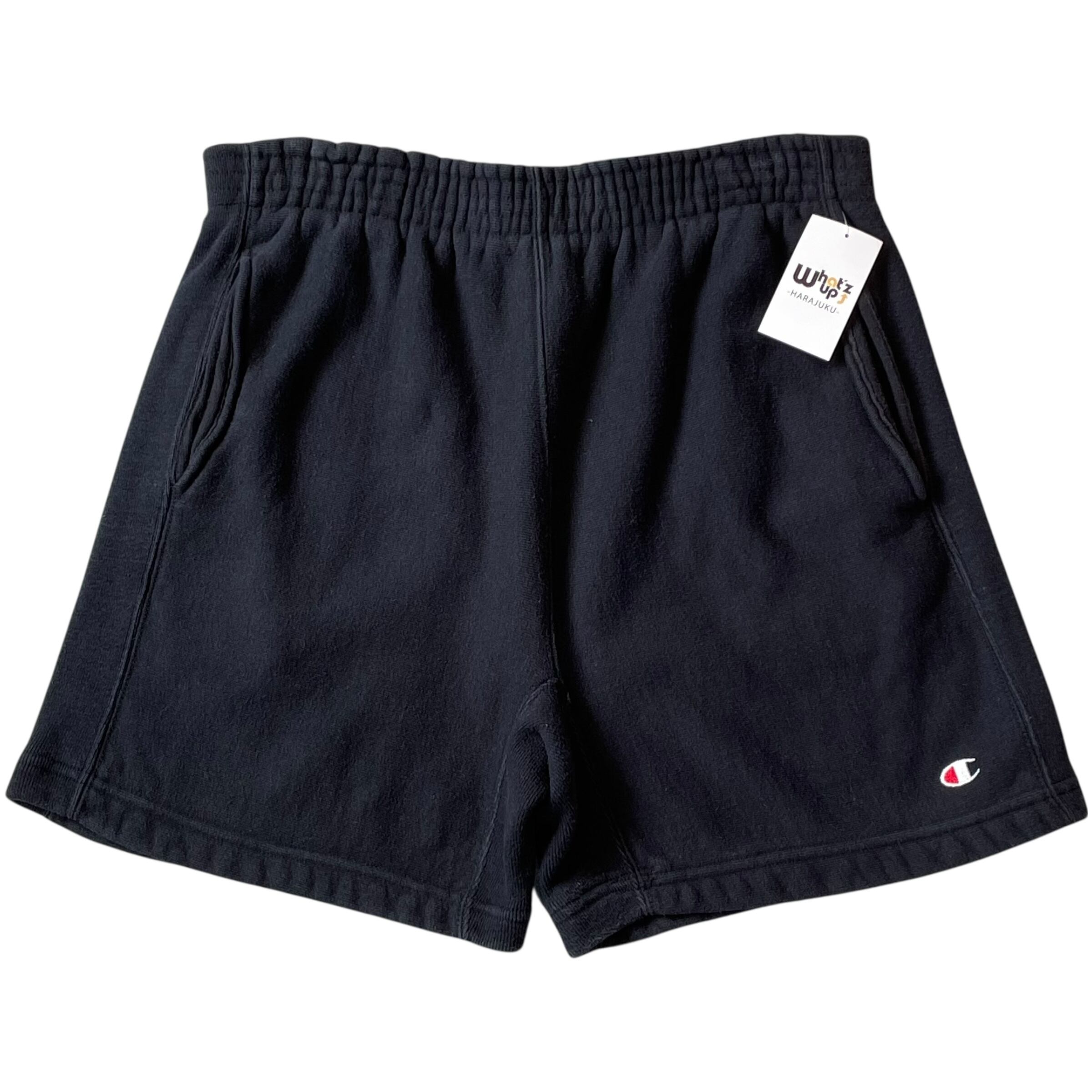 90s Champion R/W "Black" sweat shorts