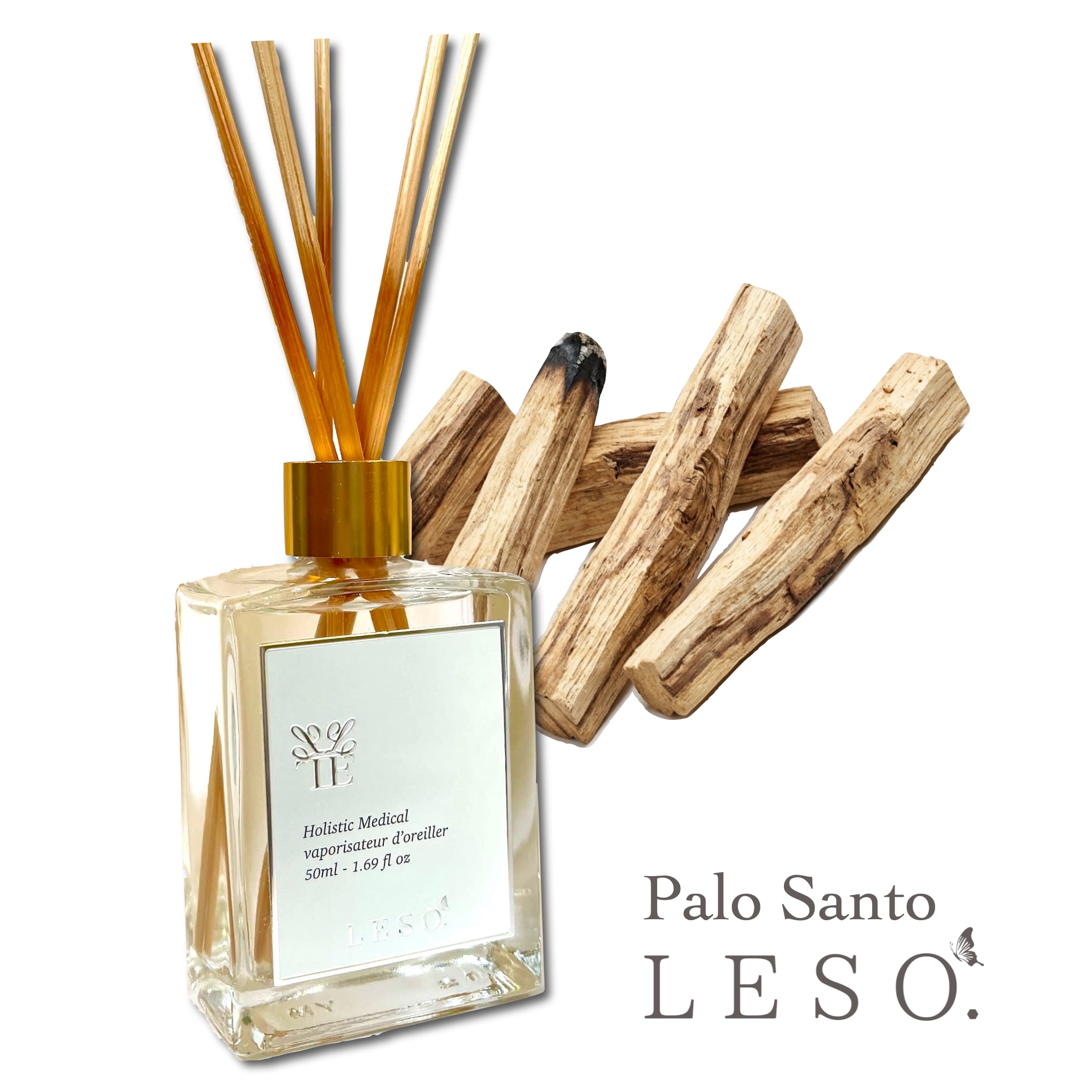 【 天然 パロサント 】リード ディフューザー 50ml palo santo 聖なる木 香木 お香 ウッディ フレグランス ルーム 浄化 瞑想 ヨガ 空間 リラックス プレゼント