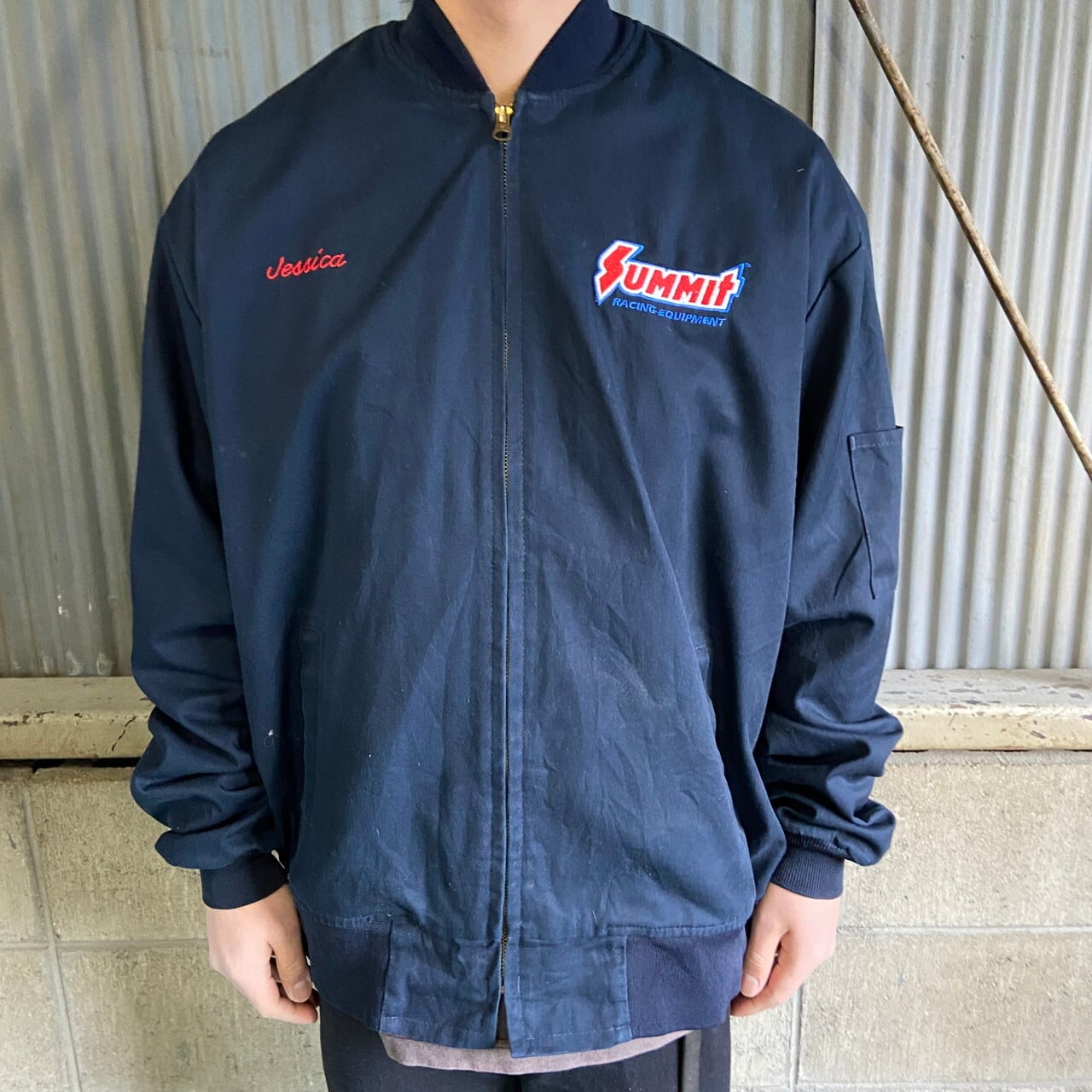 ビッグサイズ CINTAS 企業ロゴ ワッペン ワークジャケット メンズ2XL 