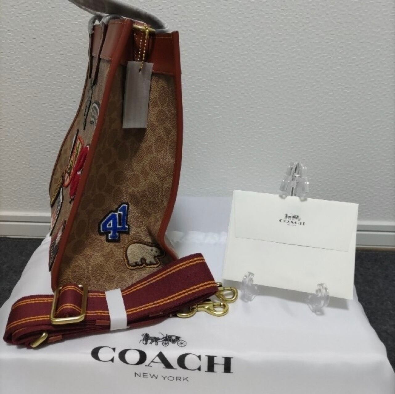 COACH コーチ フィールド トートバッグ レキシー 恐竜 希少 2WAY