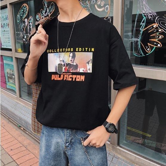 全3色 Tシャツ カットソー プリント カジュアル 韓国風