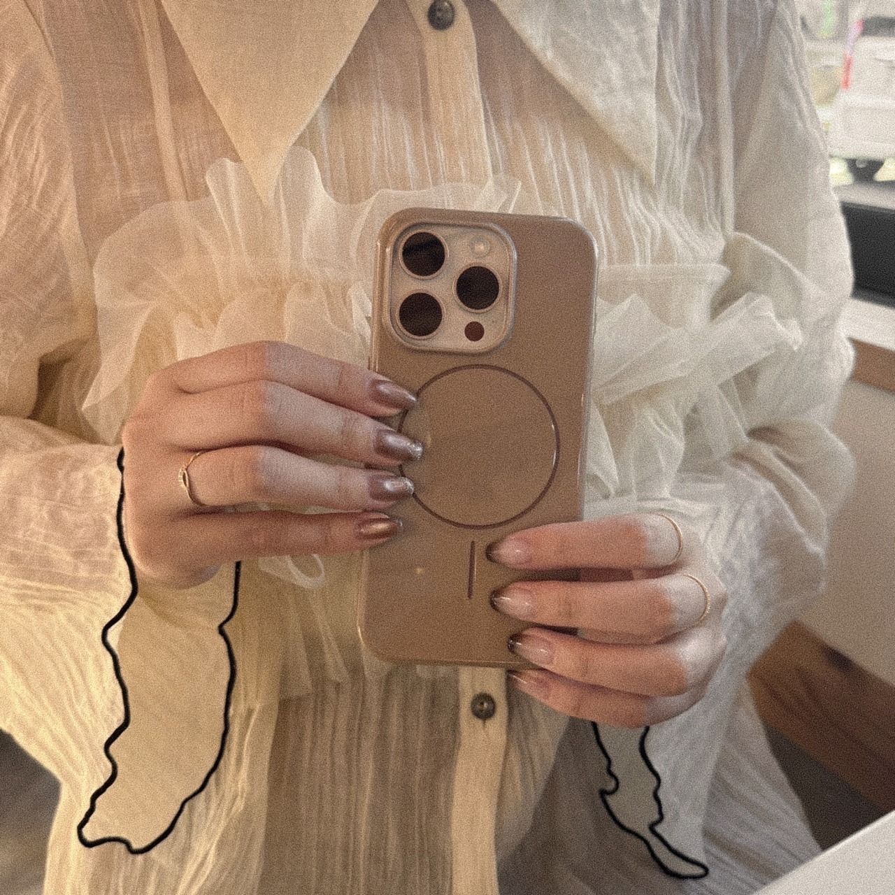 ［ phone case ］cafe latte