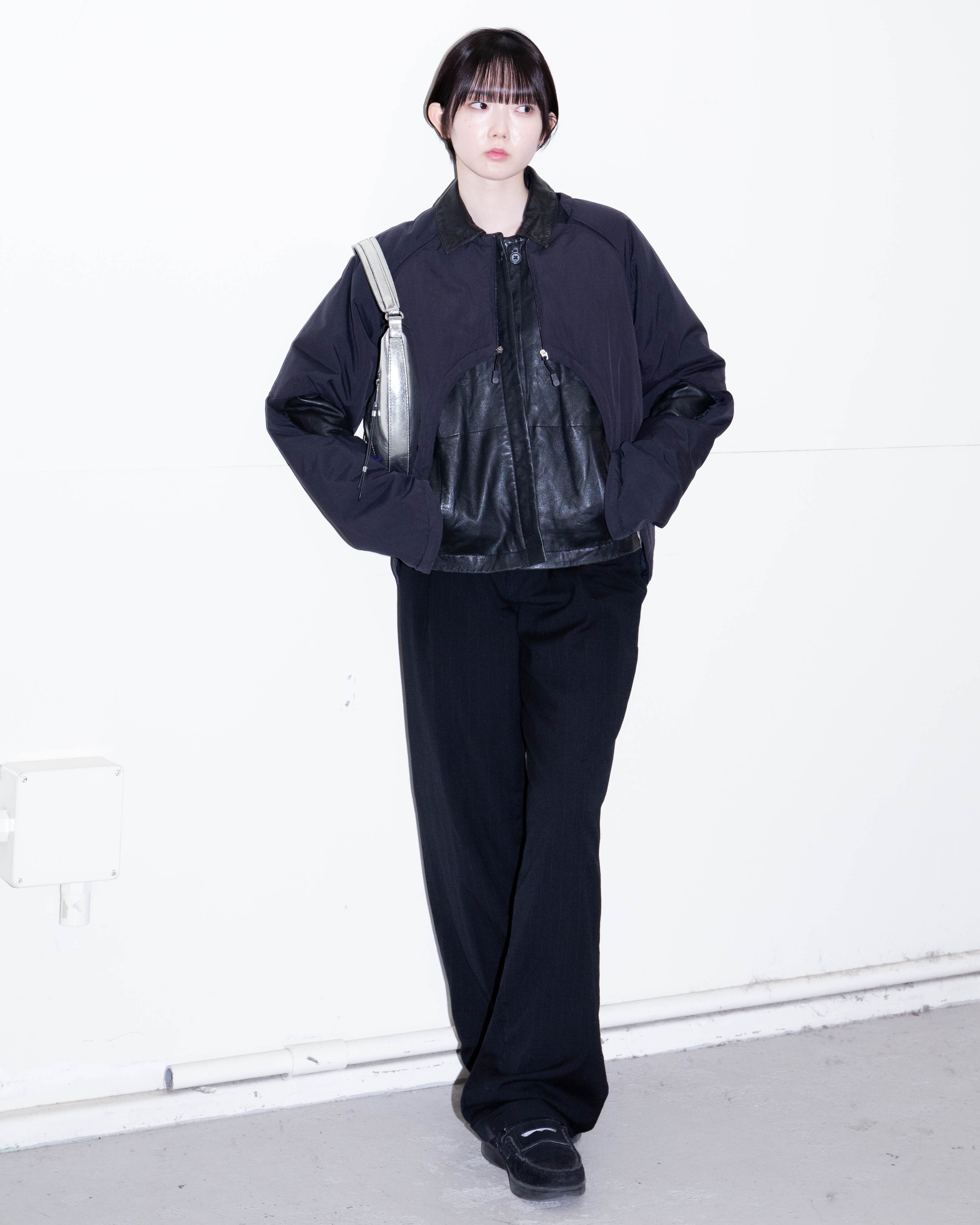 1990s Yves Saint Laurent - pinstripe tucked wide trousers | LUIK FINN