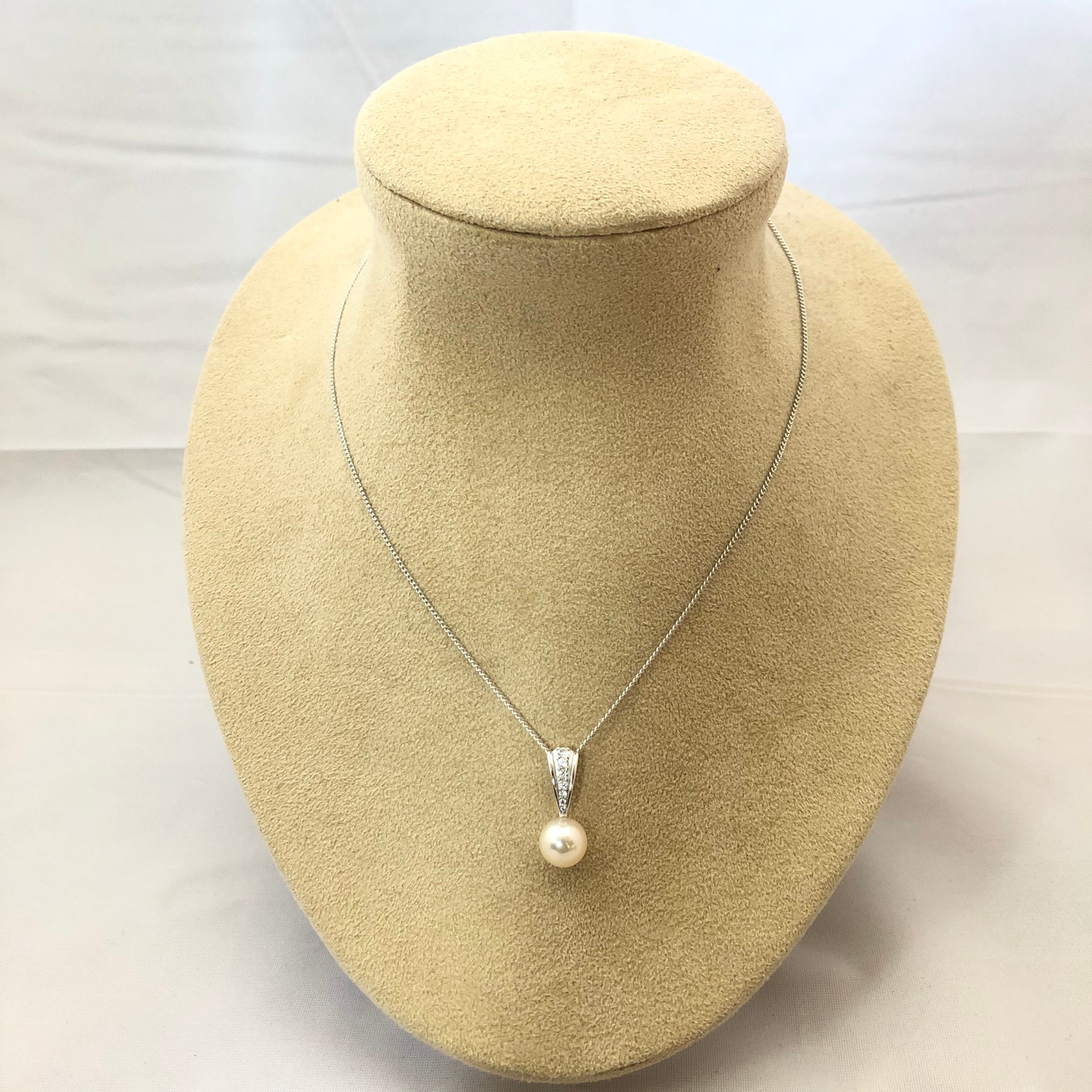 49.あこや真珠7.0-8.9mmグラデーションパールネックレス （あこや真珠  