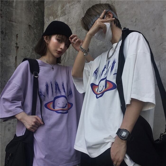 スタイルカジュアルTシャツ スプリングサマーダークプリントレディース ストリート 春物 夏物 ケッペル31180246822