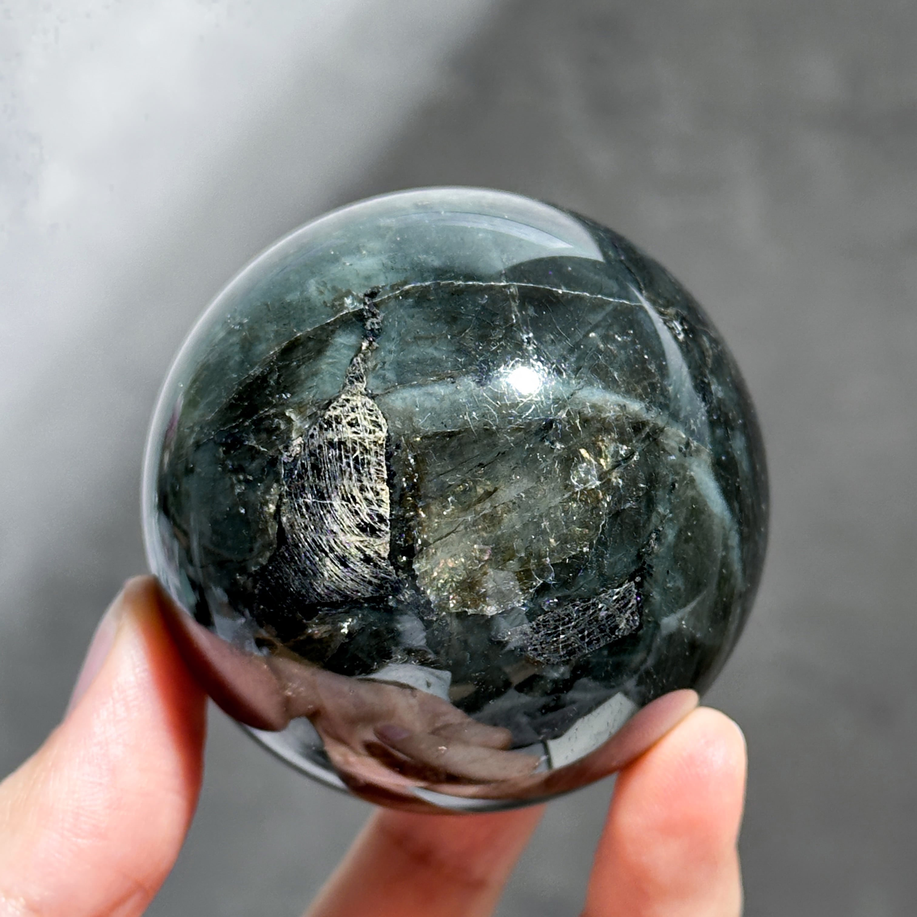 ラブラドライト スフィア 62◇ Labradorite ◇天然石・鉱物