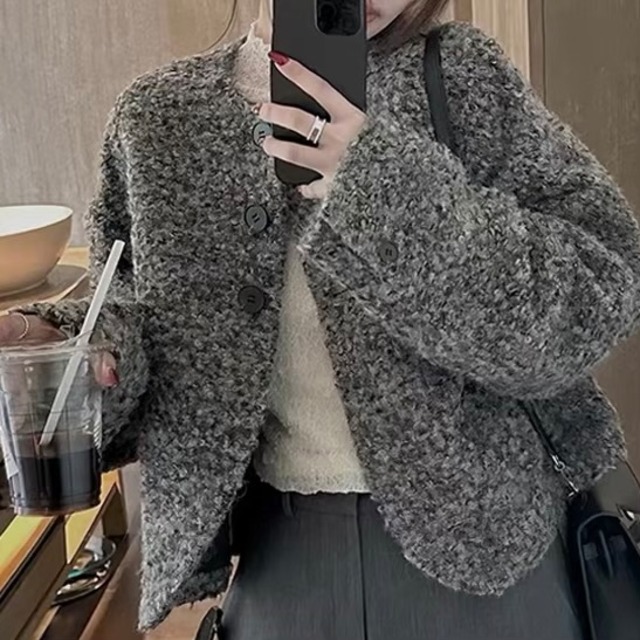 ループニットショートコート　PA00510