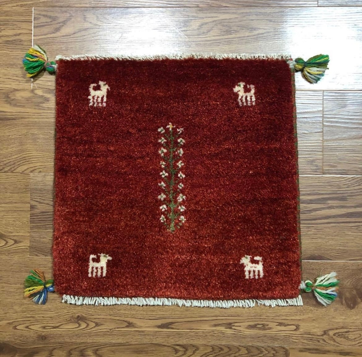 ペルシャギャッベ (ギャベ) チェアマット 椅子の座布団 No.GS-1387