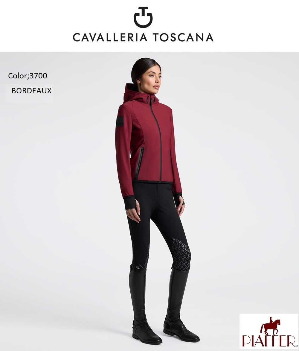 Cavalleria Toscana レディスフードソフトシェル GID313 JV039 | 乗馬