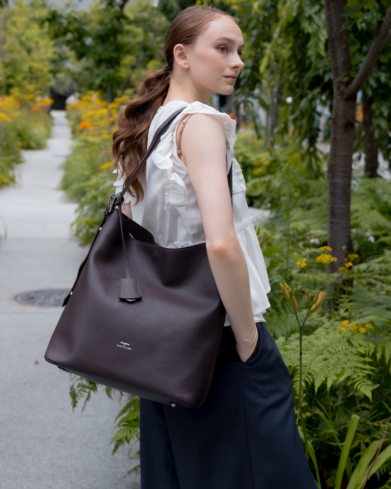 BELTED BUCKET BAG（LARGE）
