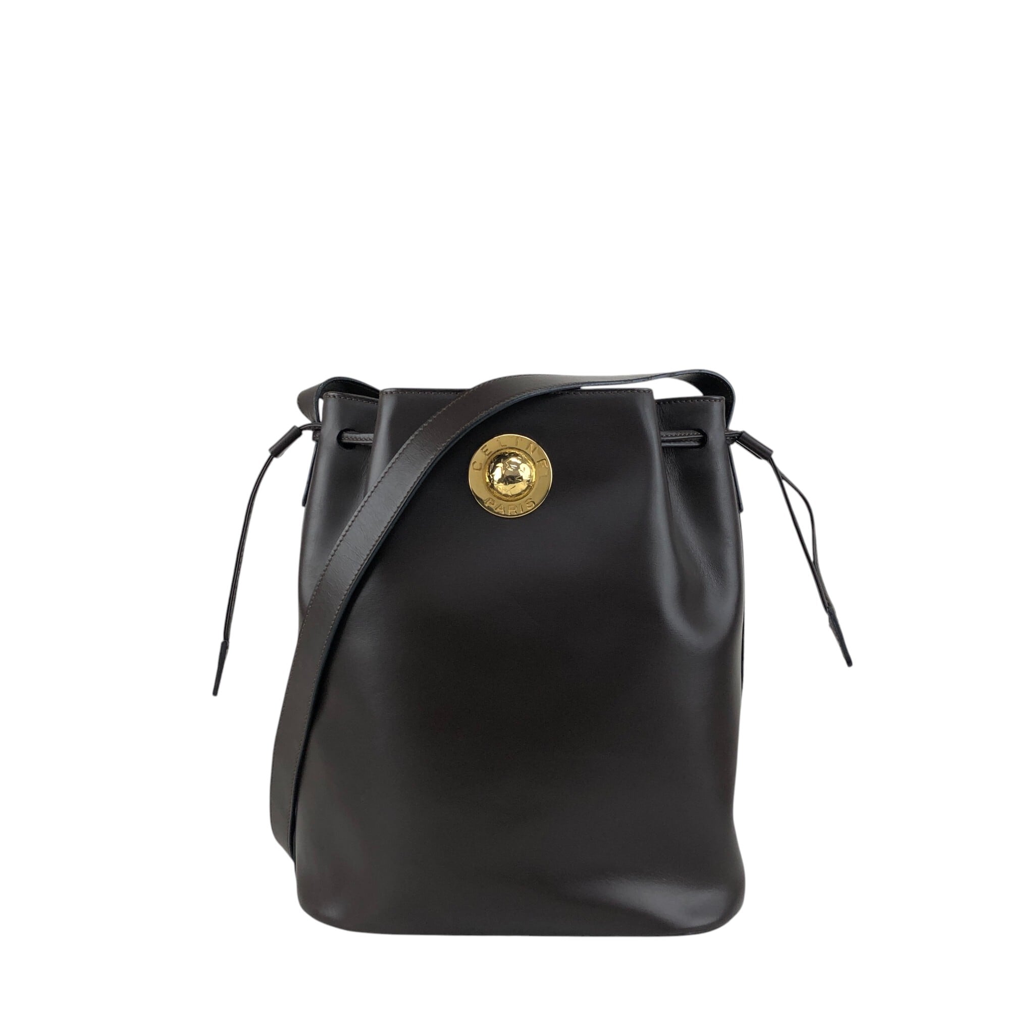 CELINE セリーヌ スターボール ショルダーバッグ ブラウン 巾着