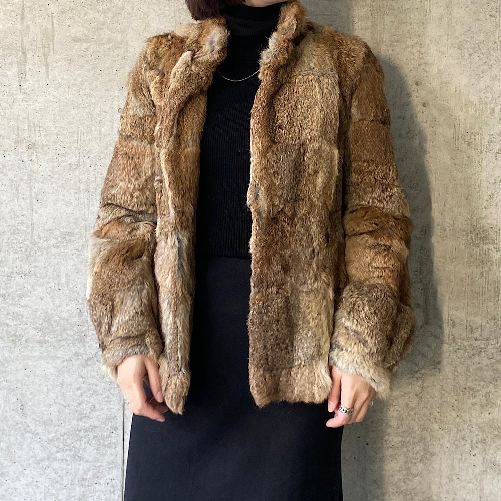 rabbit fur coat ラビットファー コート ヴィンテージ vintage ...