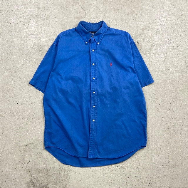 90年代 Ralph Lauren ラルフローレン BLAIRE 半袖ボタンダウンシャツ 