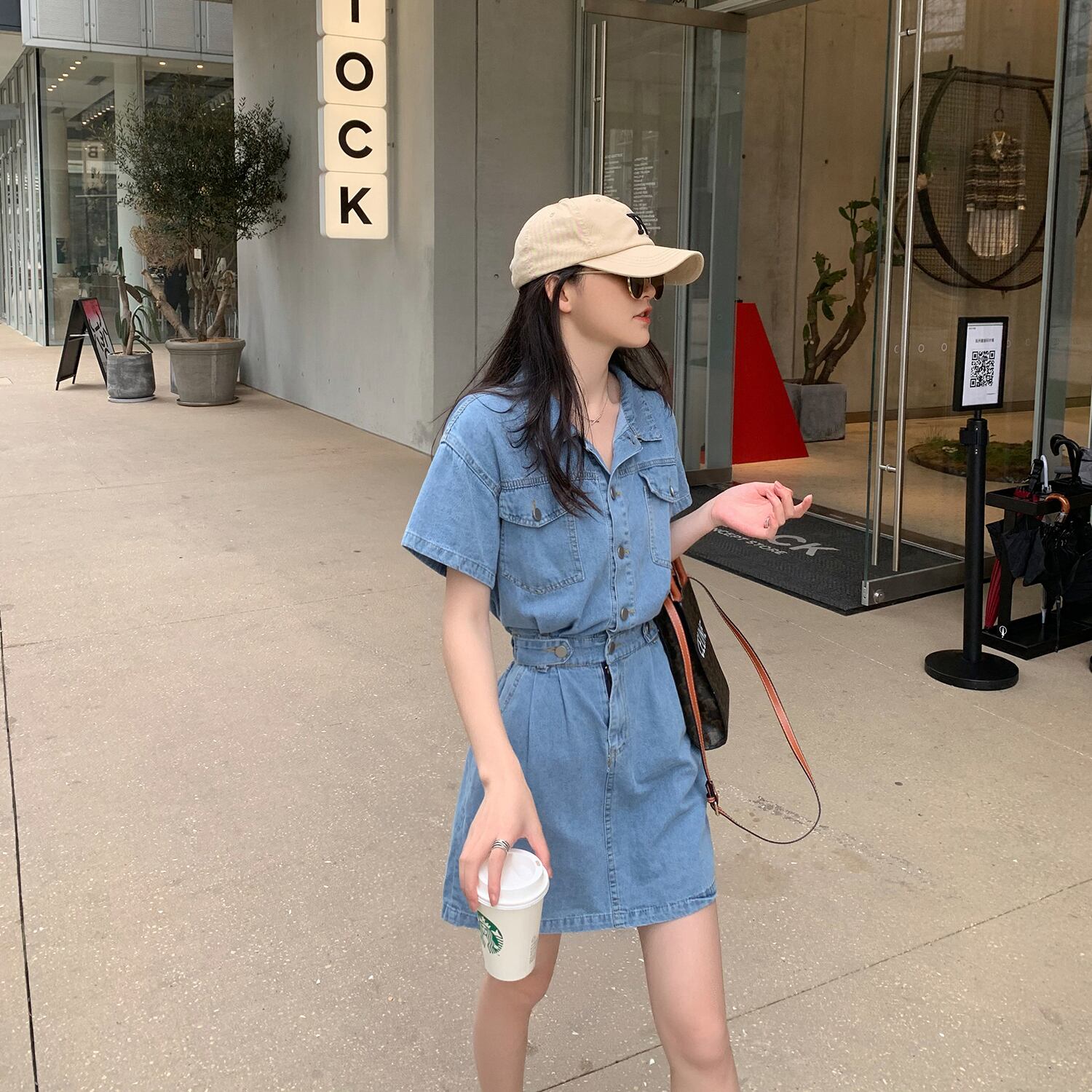 スプリングサマールーズスタンダードドレス ウェストカジュアル レトロ 春物 夏物 6Du_Shop_Women28548577948