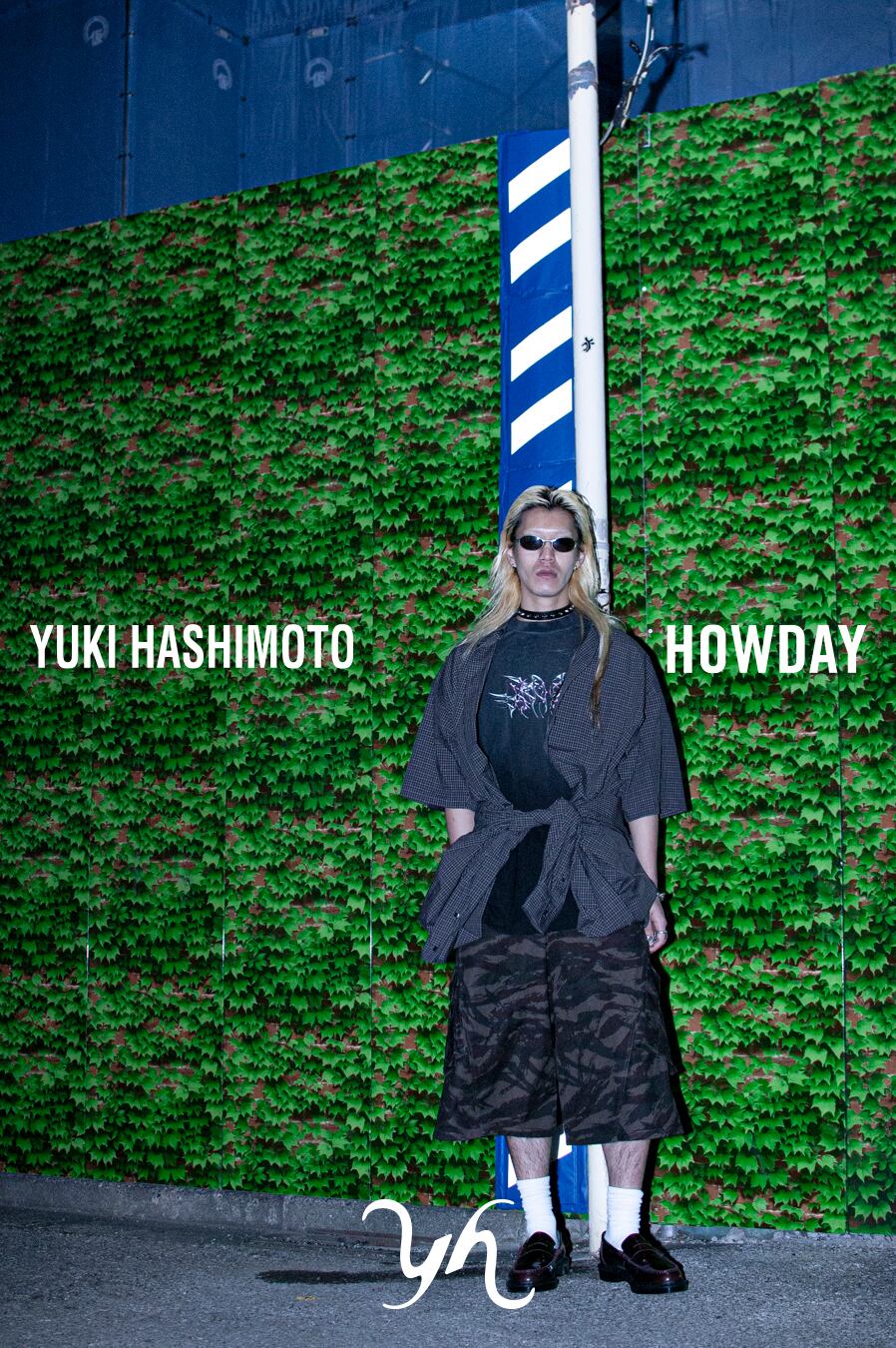 YUKI HASHIMOTO | SHORT BAGGY TWISTED MILITARY PANTS WITH CROSS