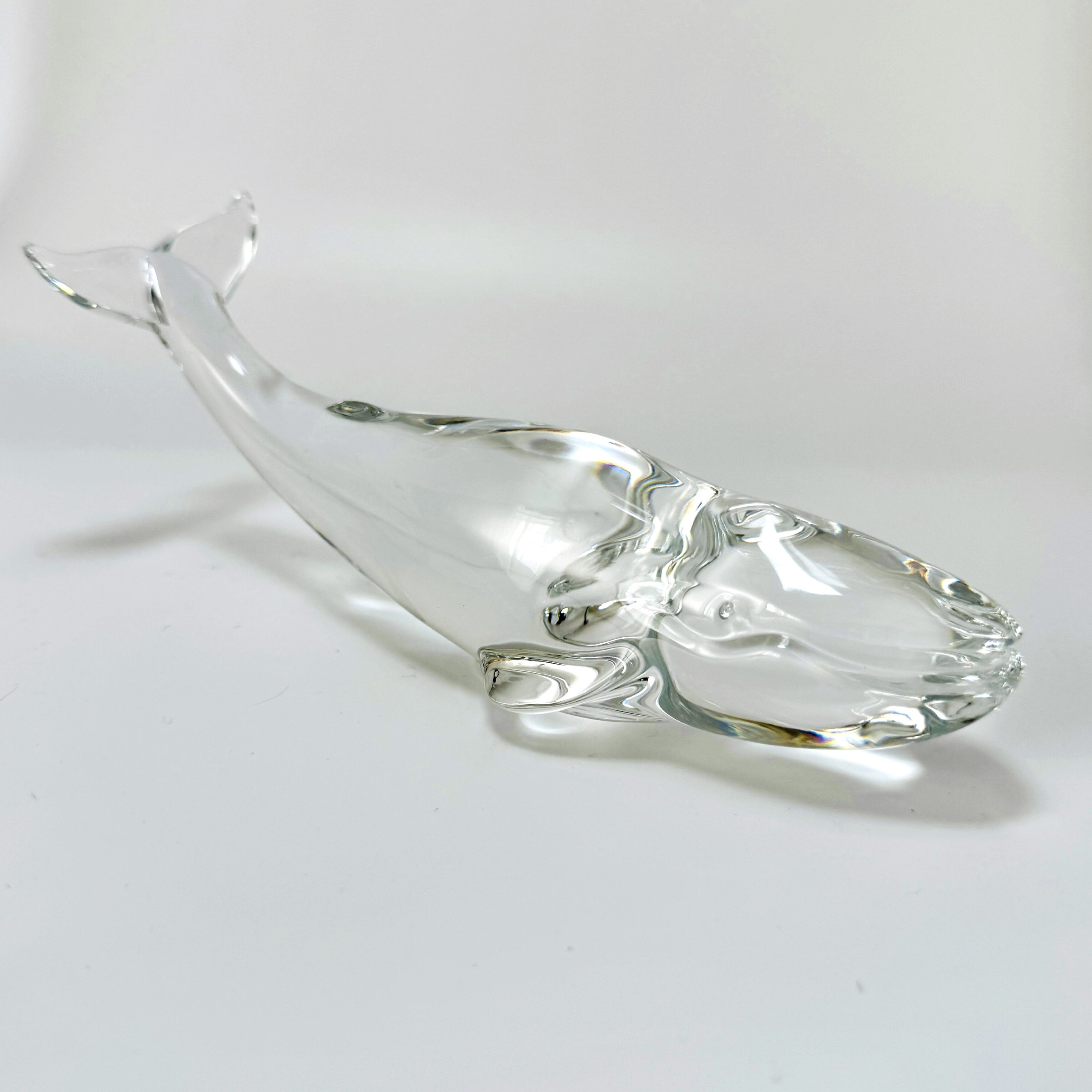 バカラ】動物 クジラ 置物 インテリア☆美品☆幸運 金運 仕事運 商売繁盛