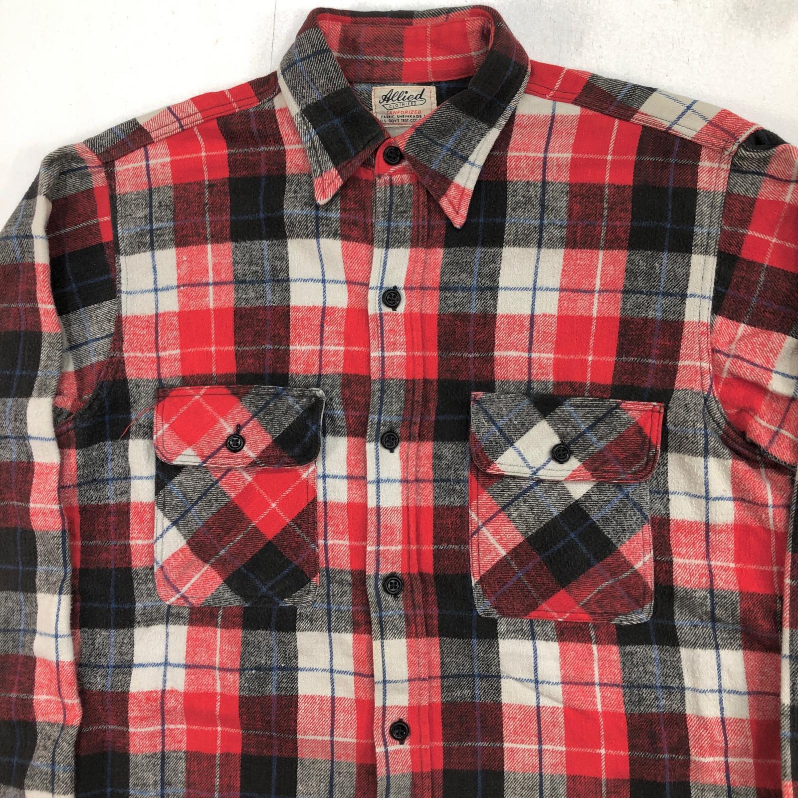 ALLIED CLOTHIERS 50- 60年代 マチ付き チェック柄 コットン