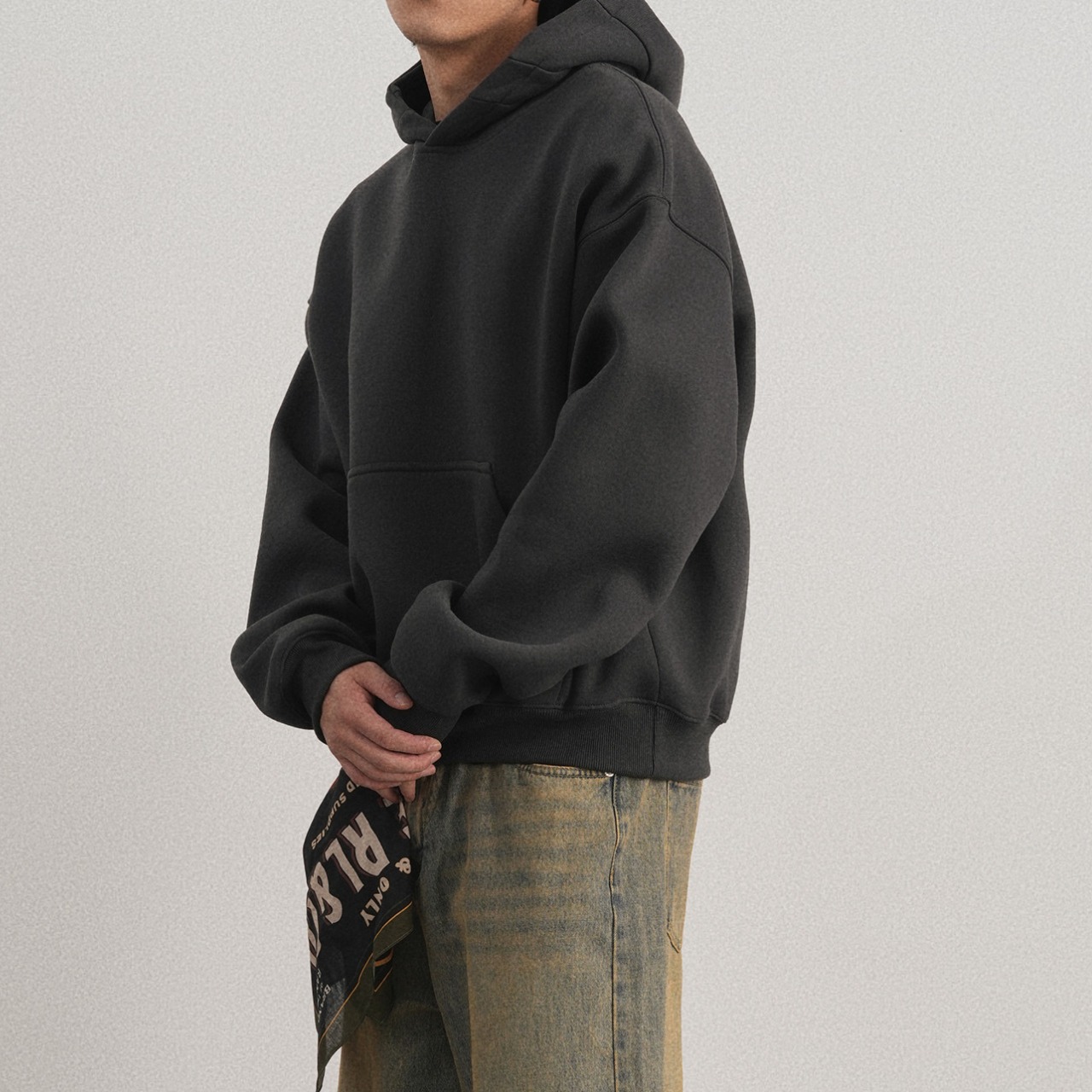 プルオーバー キルトステッチ フーディー af0096