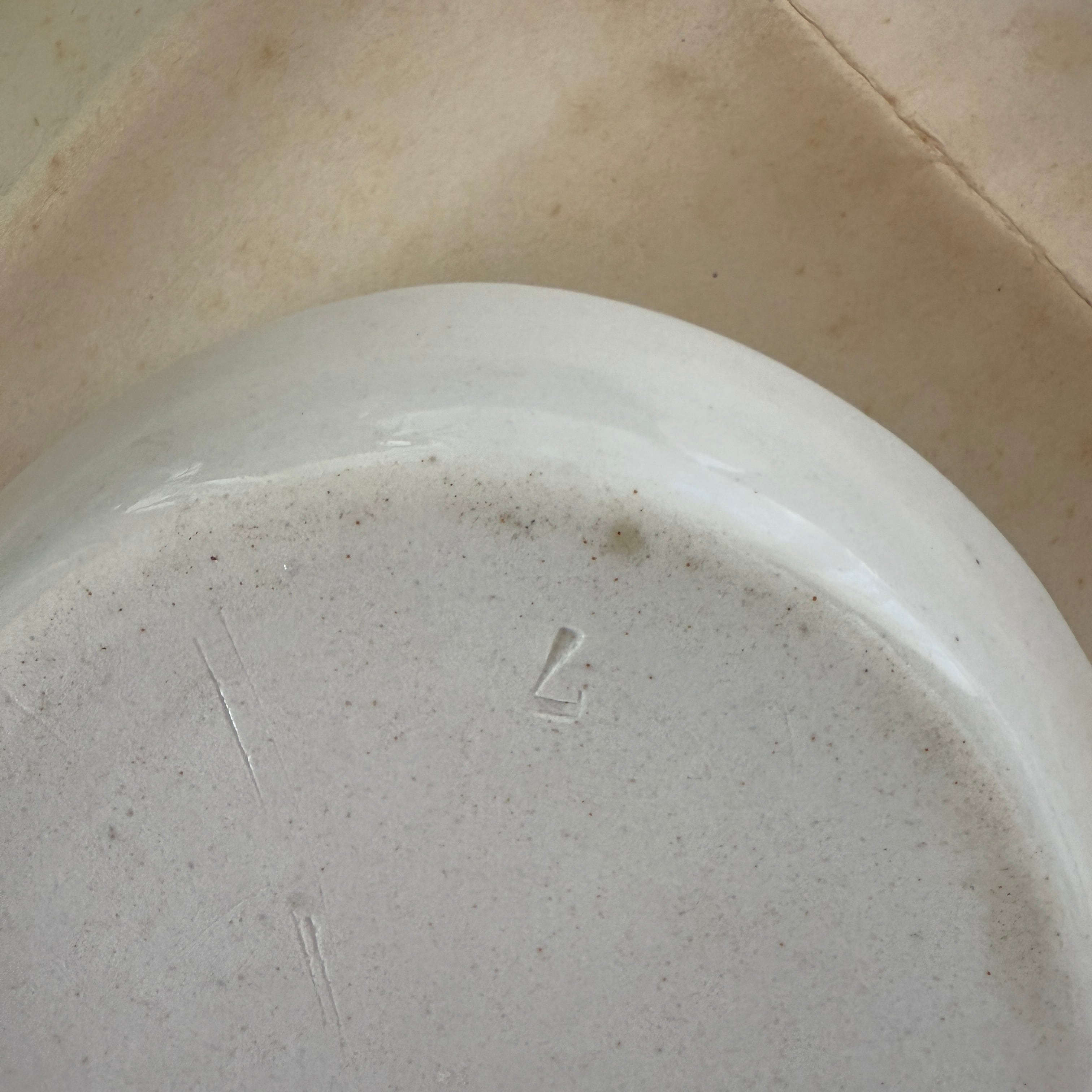 白磁　フランス　1900年代初め 最終値下げ French Porcelaine c.1900-1940/フランス製 白磁のブリュレ皿 1900