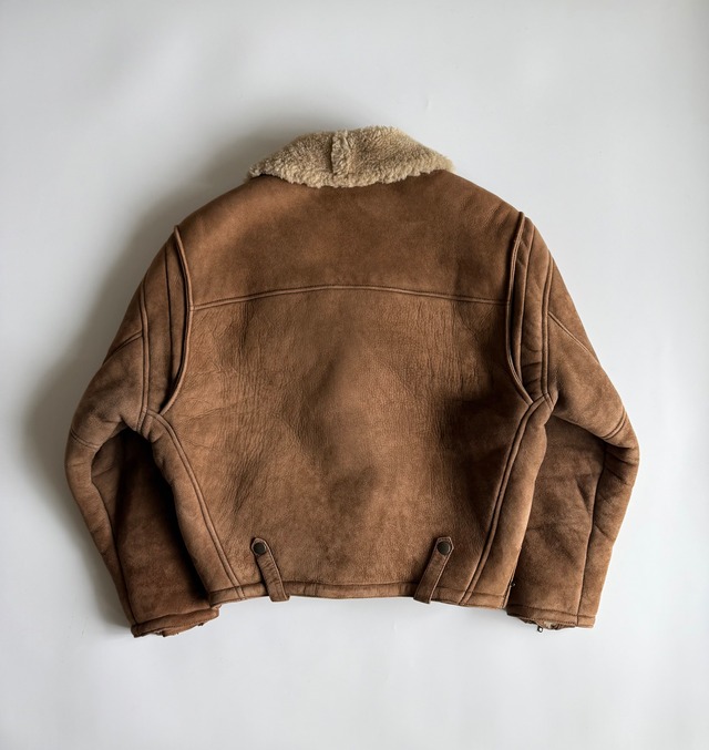 FW1989 GIORGIO ARMANI BIAS MOUTON JACKET