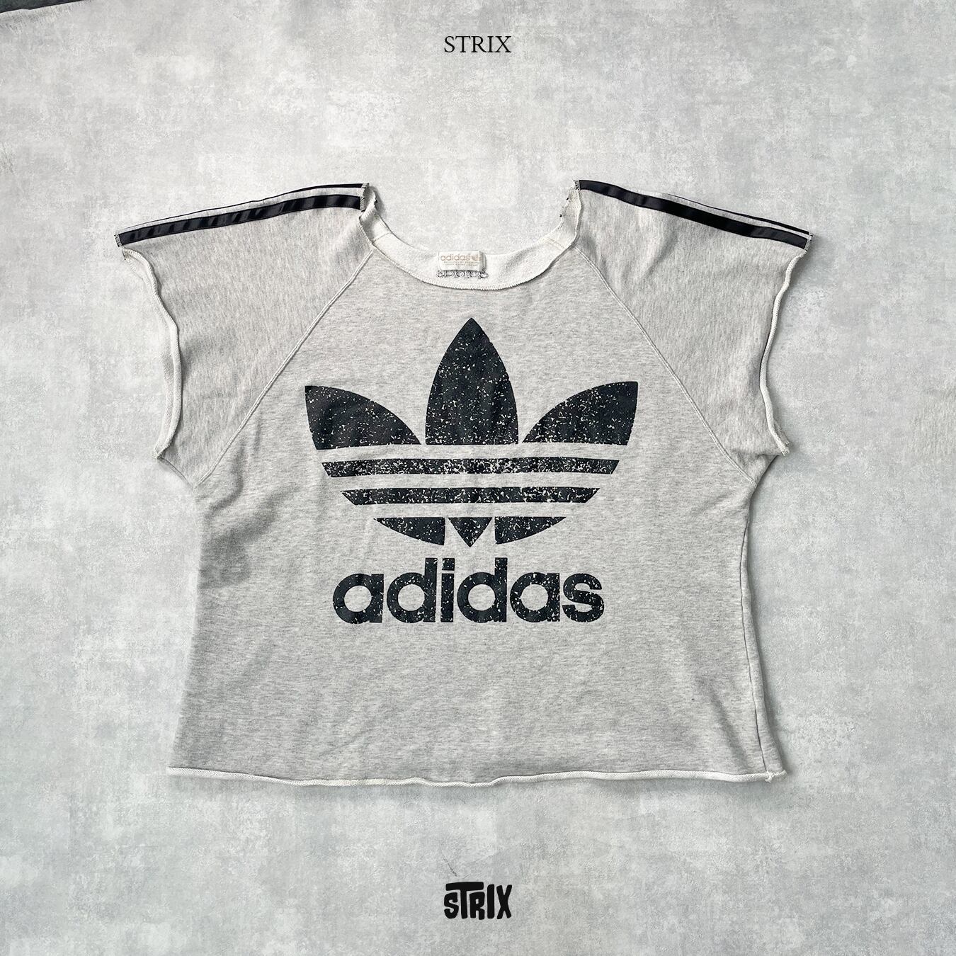 adidas】 90s ゲームシャツ アディダス ビッグトレフォイル デサント