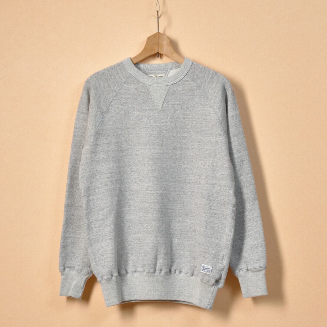 Kepani ケパニ ラフィー裏起毛 HARRIS-Ⅱ GUSSET CREW・ライトグレイ【送料無料】