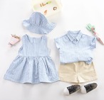 【即納】サッカーストライプカップルコーデ  90〜120cm FR090