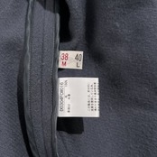 Mademoiselle NON NON マドモアゼルノンノン ダッフル コート サイズ 38/M /パパス/日本製/牛革レザートグル/ブルーグレー系