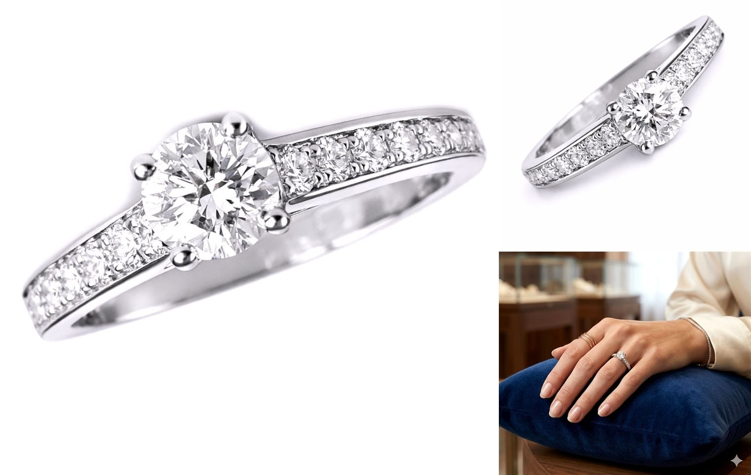 VanCleef&Arpels ヴァンクリーフ&アーペル ロマンス ソリティア ダイヤ リング 032ct 指輪 ダイヤモンド