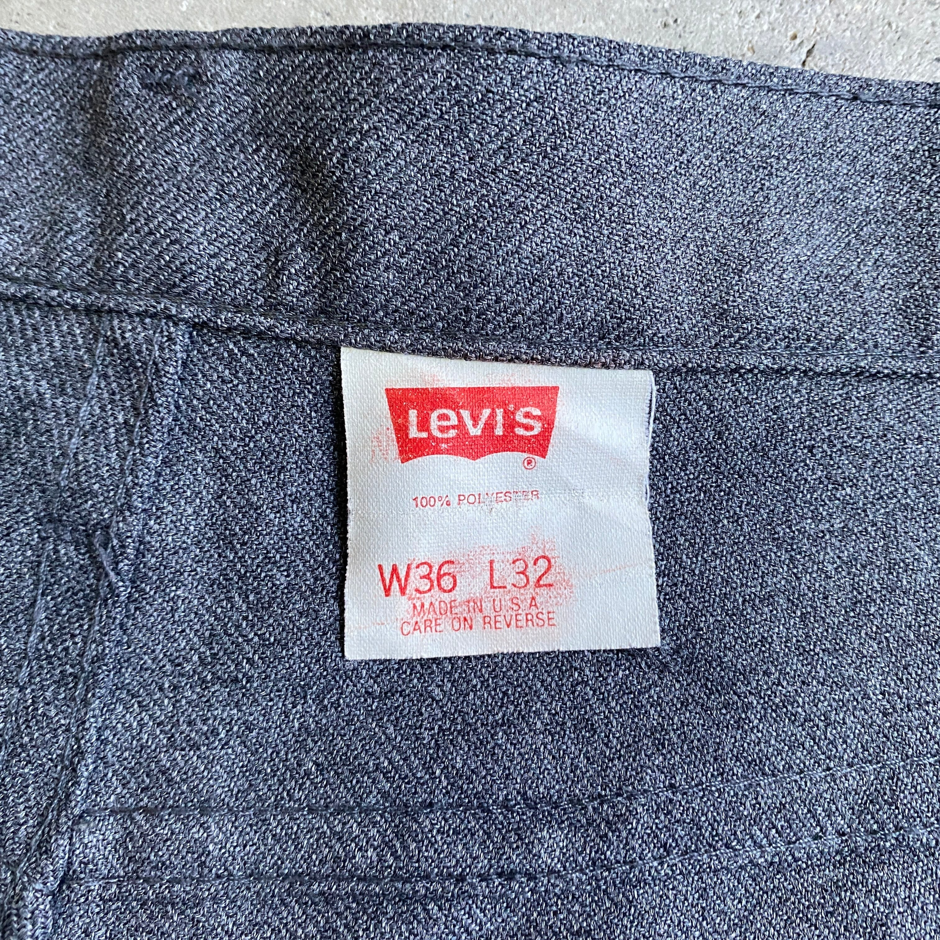 Levi's スタプレ　スラックス　フレア W36 L32