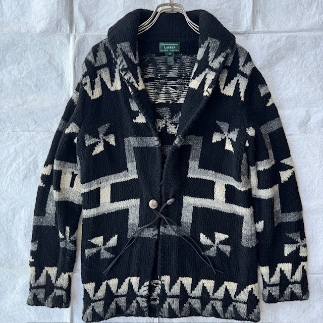 Ralph Lauren ハンドニット 風車柄 90s M