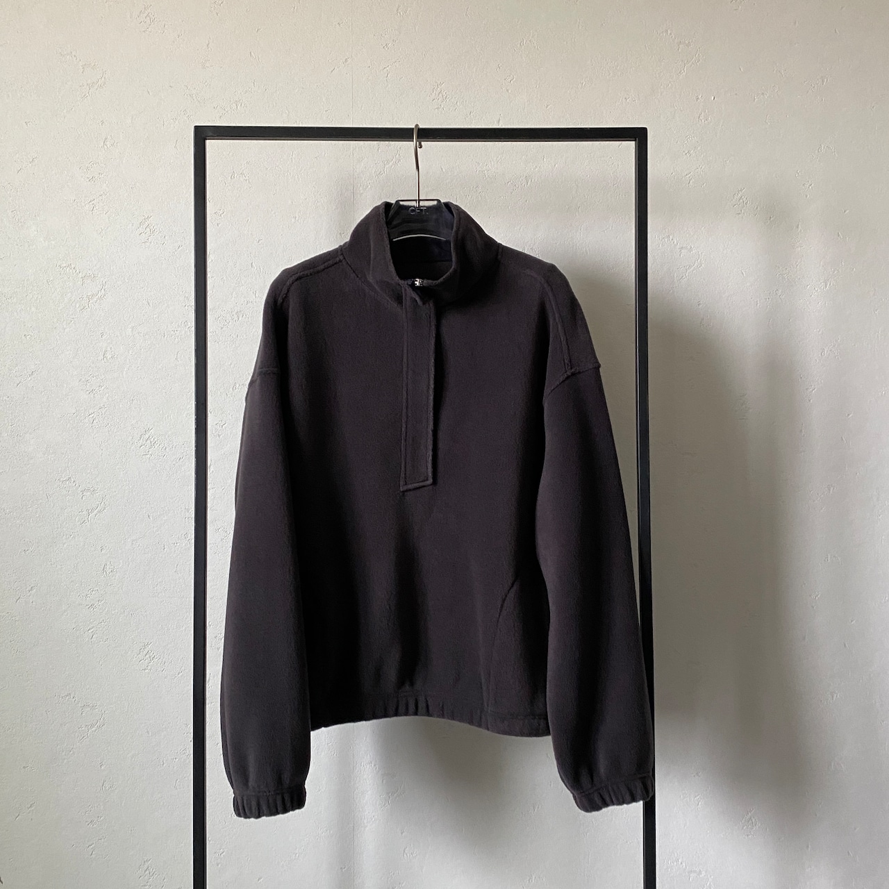 【受注予約:11月上旬入荷予定】ウォームフリースハーフジップBZ/チャコール