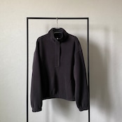 【受注予約:11月上旬入荷予定】ウォームフリースハーフジップBZ/チャコール