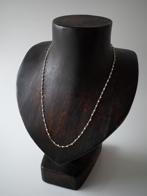 マザーオブパールチェーンネックレスSilver - 1