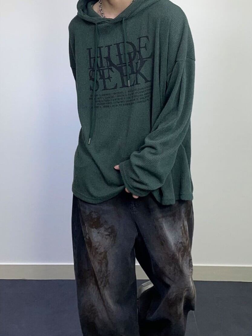 ☆TXT ボムギュ 着用！！【LITNEEDS】CI OVER seek hood knit | もごつ