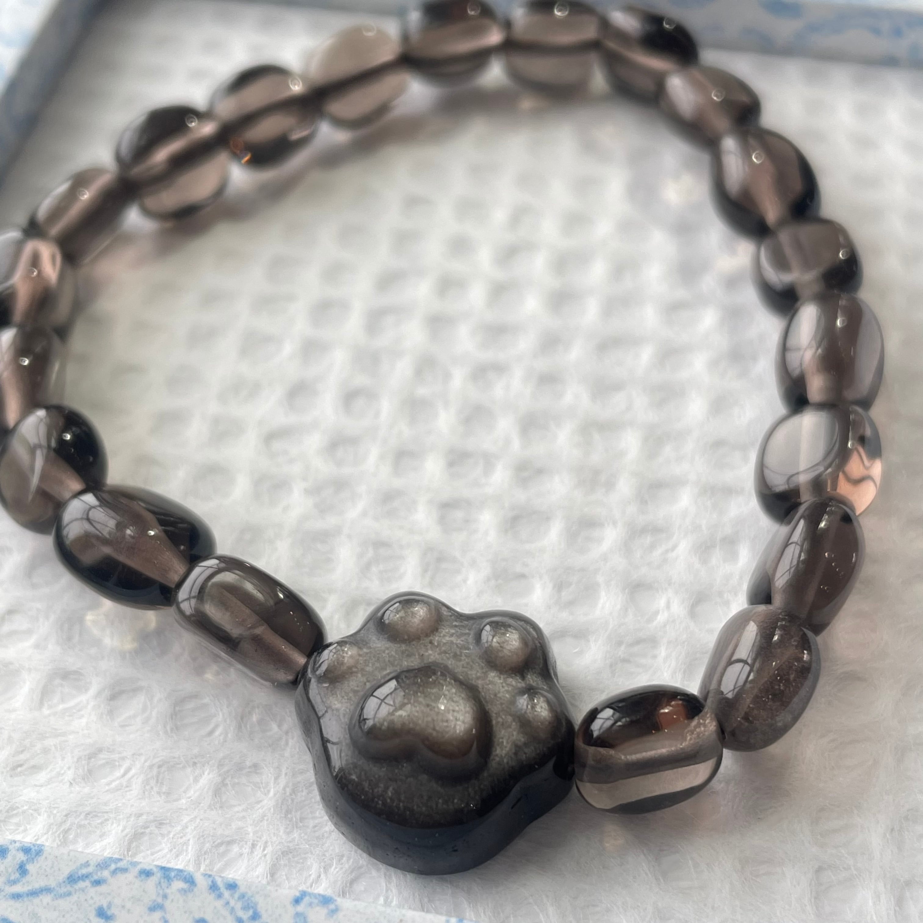 ☆23-①②猫×パワーストーン｜ブレスレット｜集中力・忍耐力｜ ネコ ねこモチーフ 猫雑貨 猫グッズ アクセサリー 天然石  プレゼント ギフト レディース