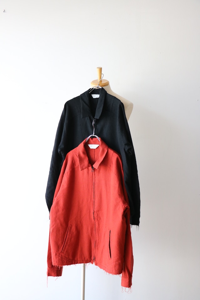 Ancellm  -SHRINK WOOL ZIP-UP SHIRT JACKET- / ANC-SH101 / アンセルム シュリンクウール ジップアップシャツジャケット