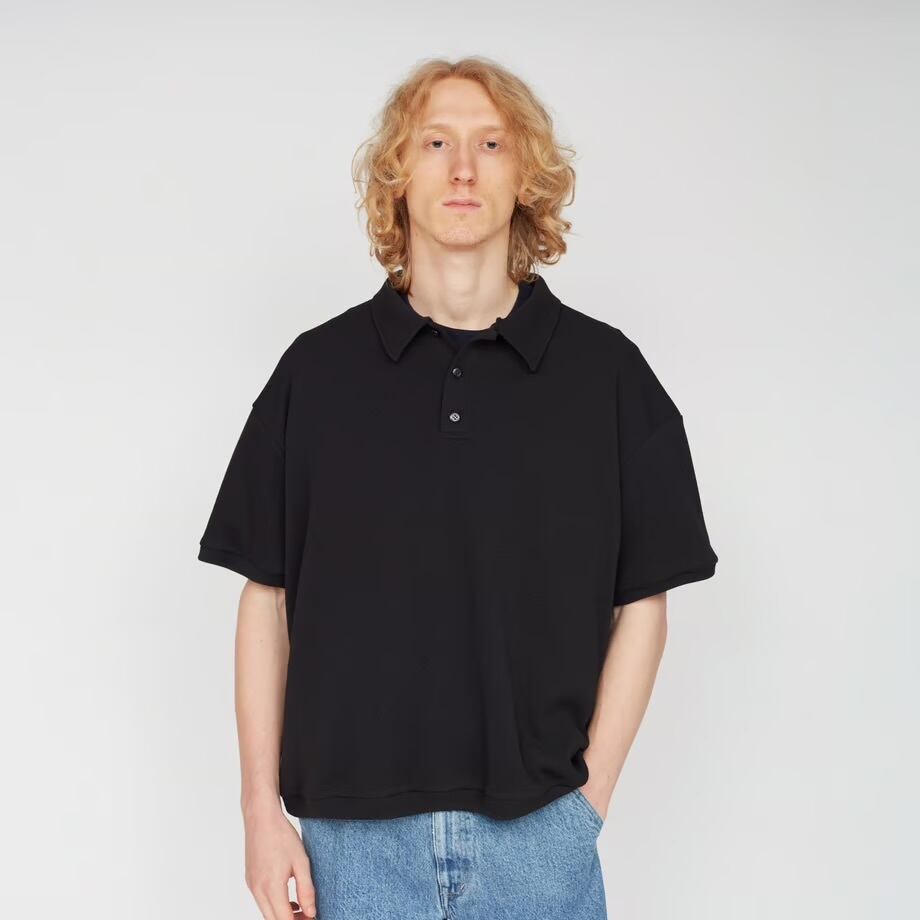 untrace Practice Design ポロシャツ UNTRACE”_166 S/S POLO SHIRT BLACK” | Lapel online store