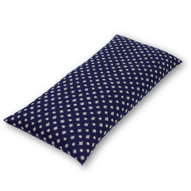 ごろ寝　座布団（大）　しゃんたん　井桁絣　BB（紺）