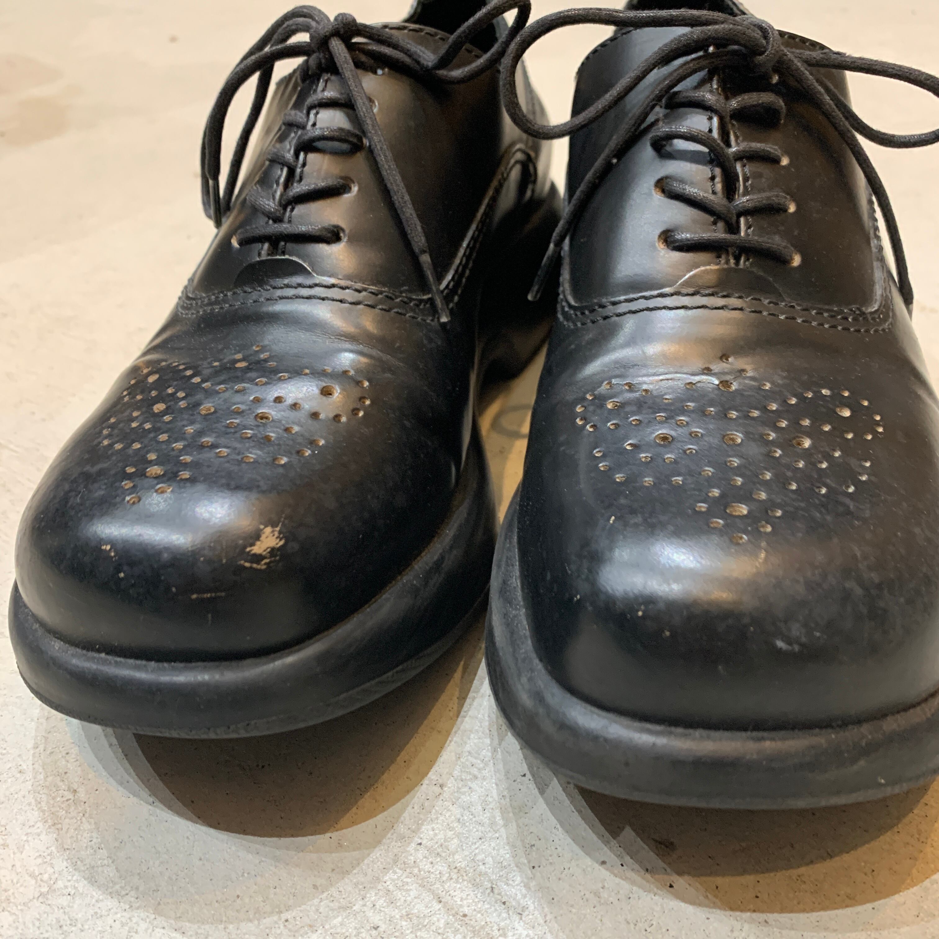 dansko レザーシューズ 厚底 革靴 メダリオン 37 黒 ポルトガル製