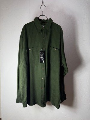 90’s “GOOUCH” silk stripe shirt