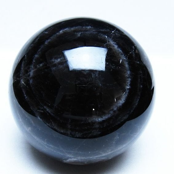1.4Kg モリオン 黒水晶 丸玉 105mm スフィア 一点物 151-9396